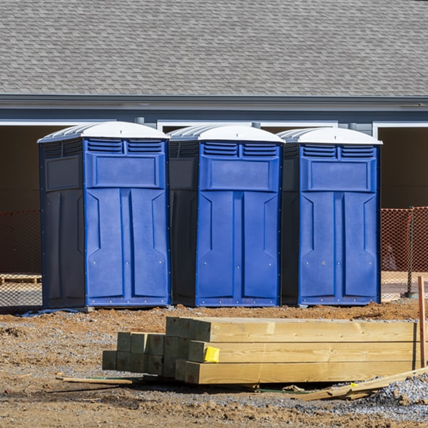 how can i report damages or issues with the porta potties during my rental period in Hay Creek ND